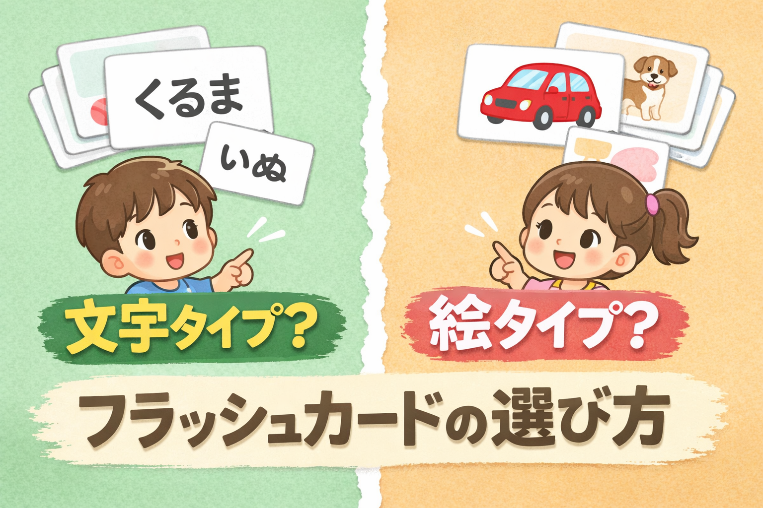 子どもに合ったフラッシュカードどう選ぶ？