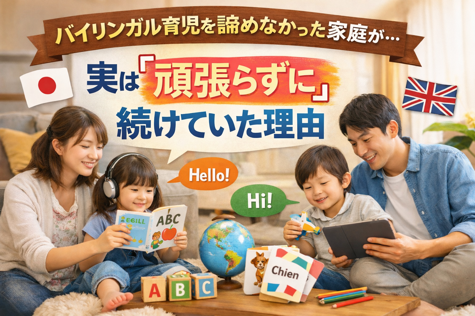 バイリンガル育児を諦めずに続けられている理由